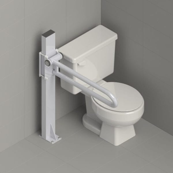 P.T. Rail™ Floor Mast, White - $342
