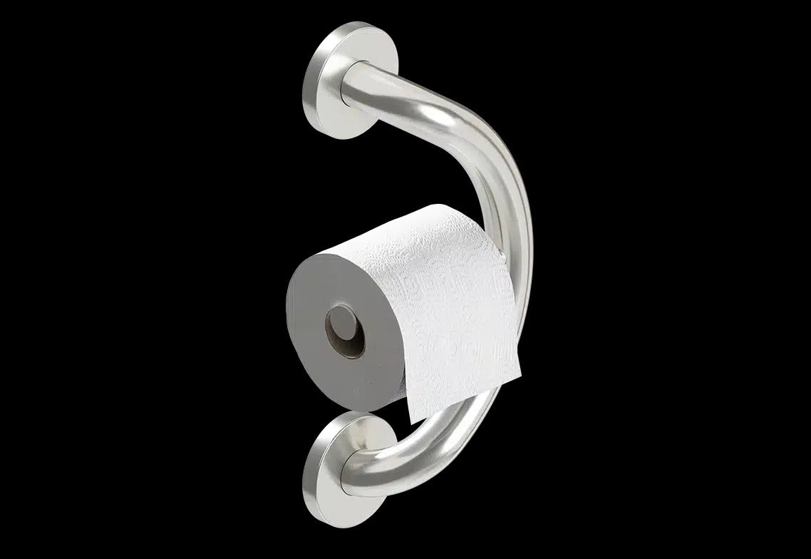PLUS Toilet Paper Holder + Grab Bar - $129 - Accessible Home Solution