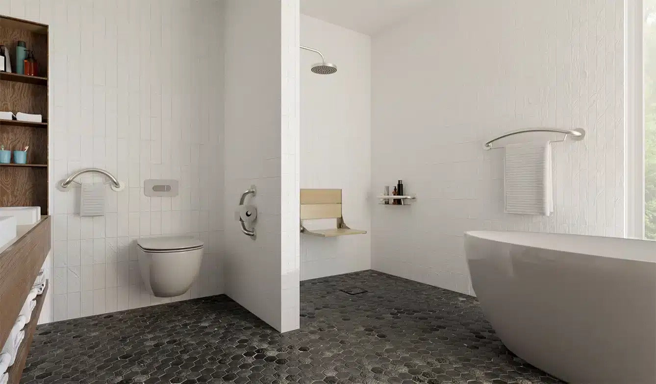 PLUS Shampoo Shelf + Grab Bar - $143