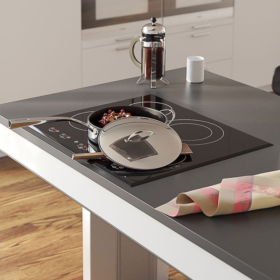 Black Kitchen Island Centrelift | Accessible Home Solution
