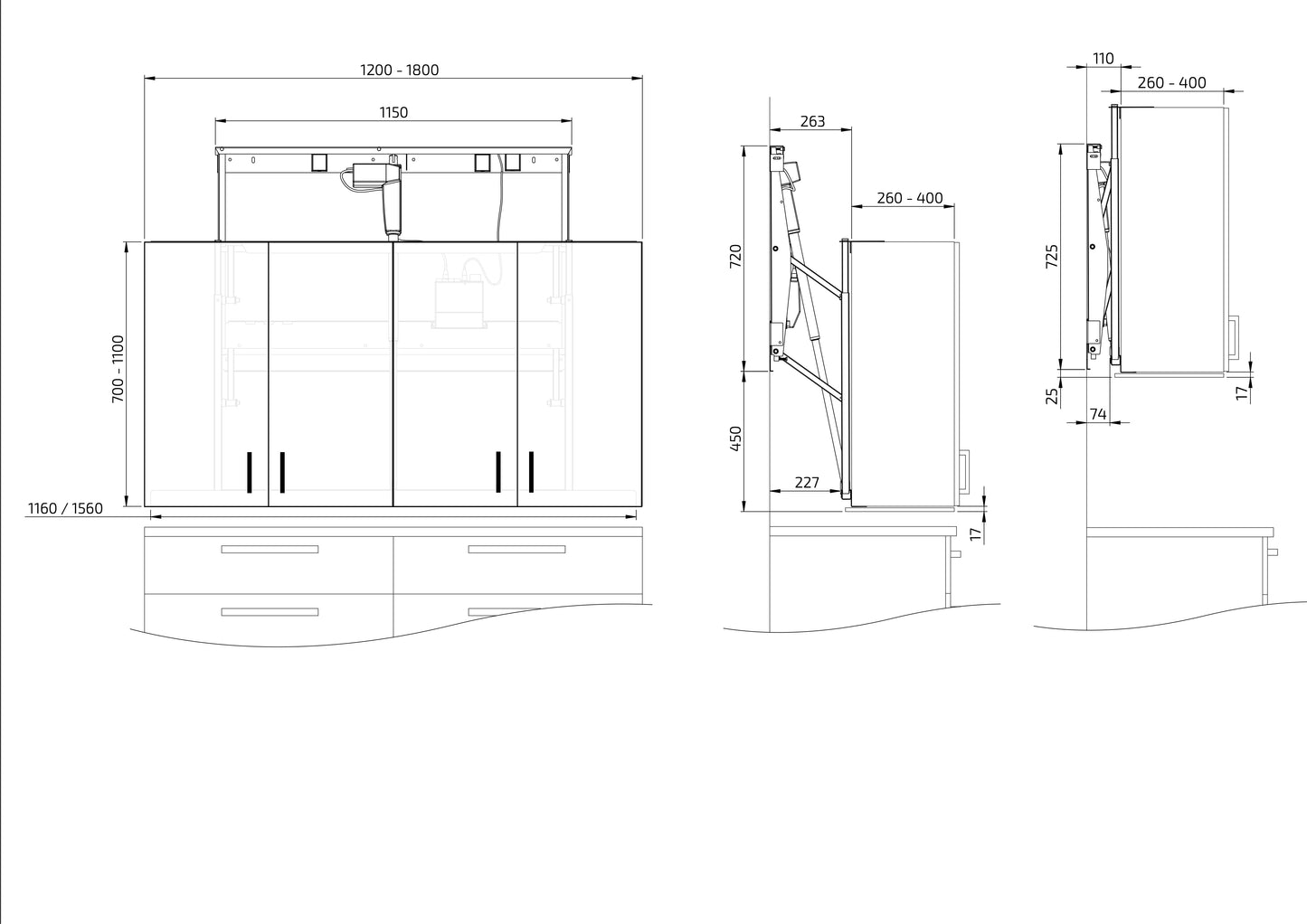 Wall Cabinet Lift | Cabinet Lift | Accessible Home Solution