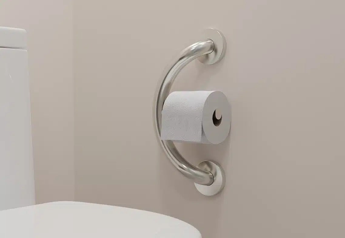 PLUS Toilet Paper Holder + Grab Bar - $129